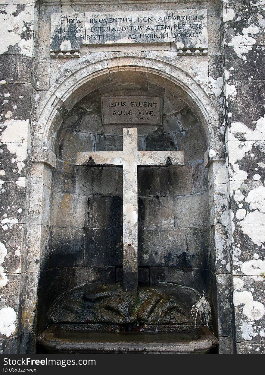 Fountain at the baroque  stairs -Bom Jesus do Monte