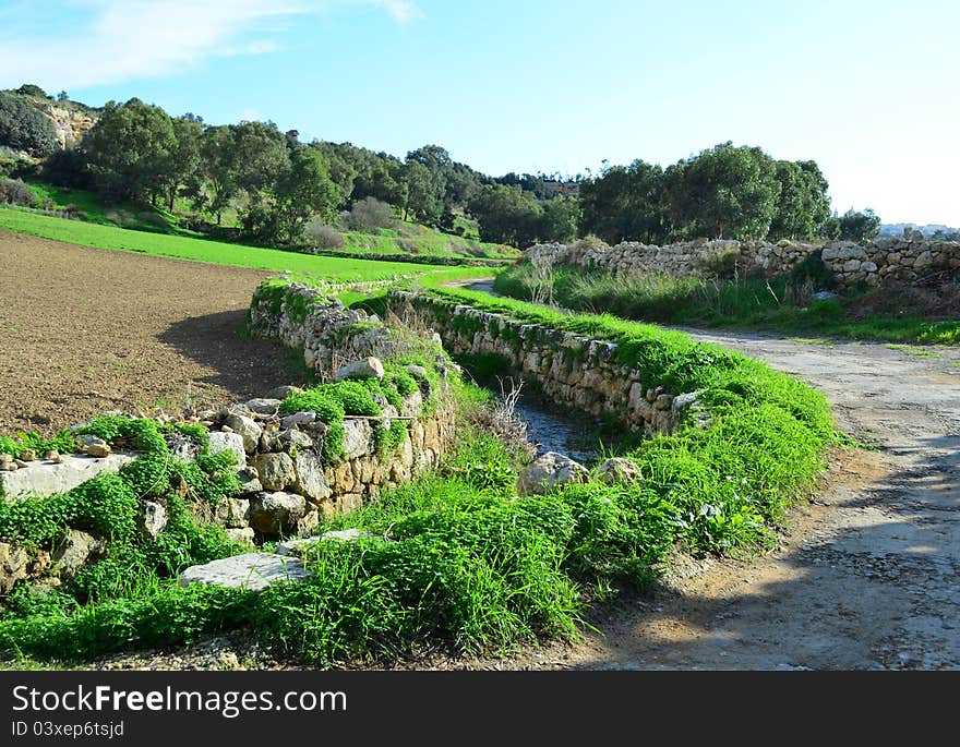 Walking Along The Stream - Malta