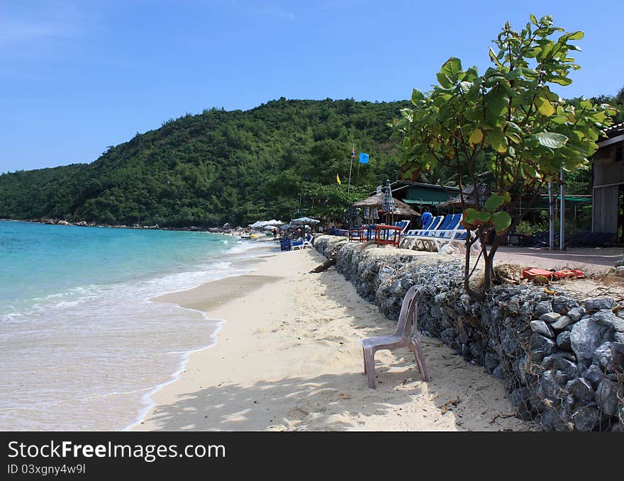 Beach of some one island in Asia