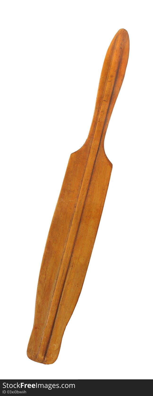 Old wooden paddle