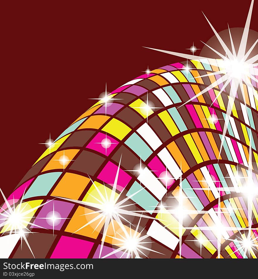 Abstract colorful background with stars. Abstract colorful background with stars