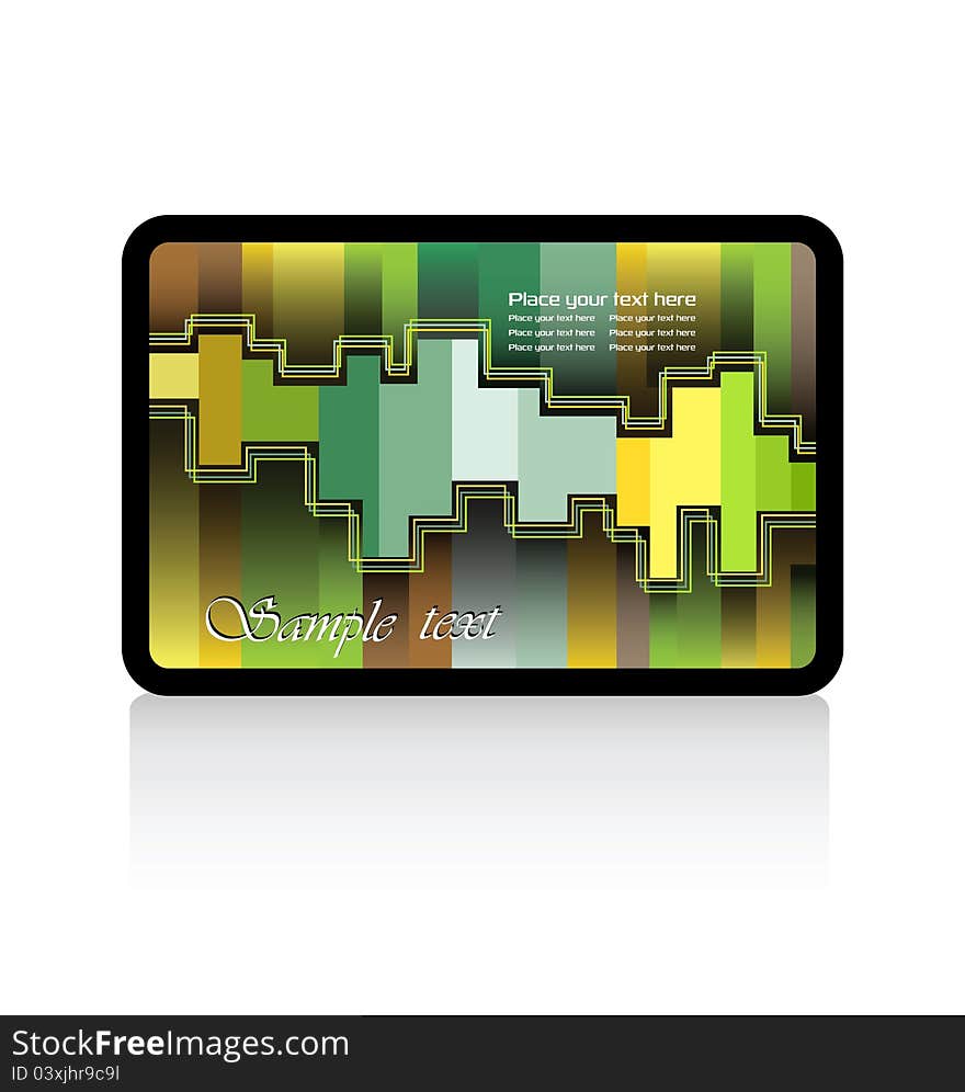 Abstract design can be used to design business cards and as background