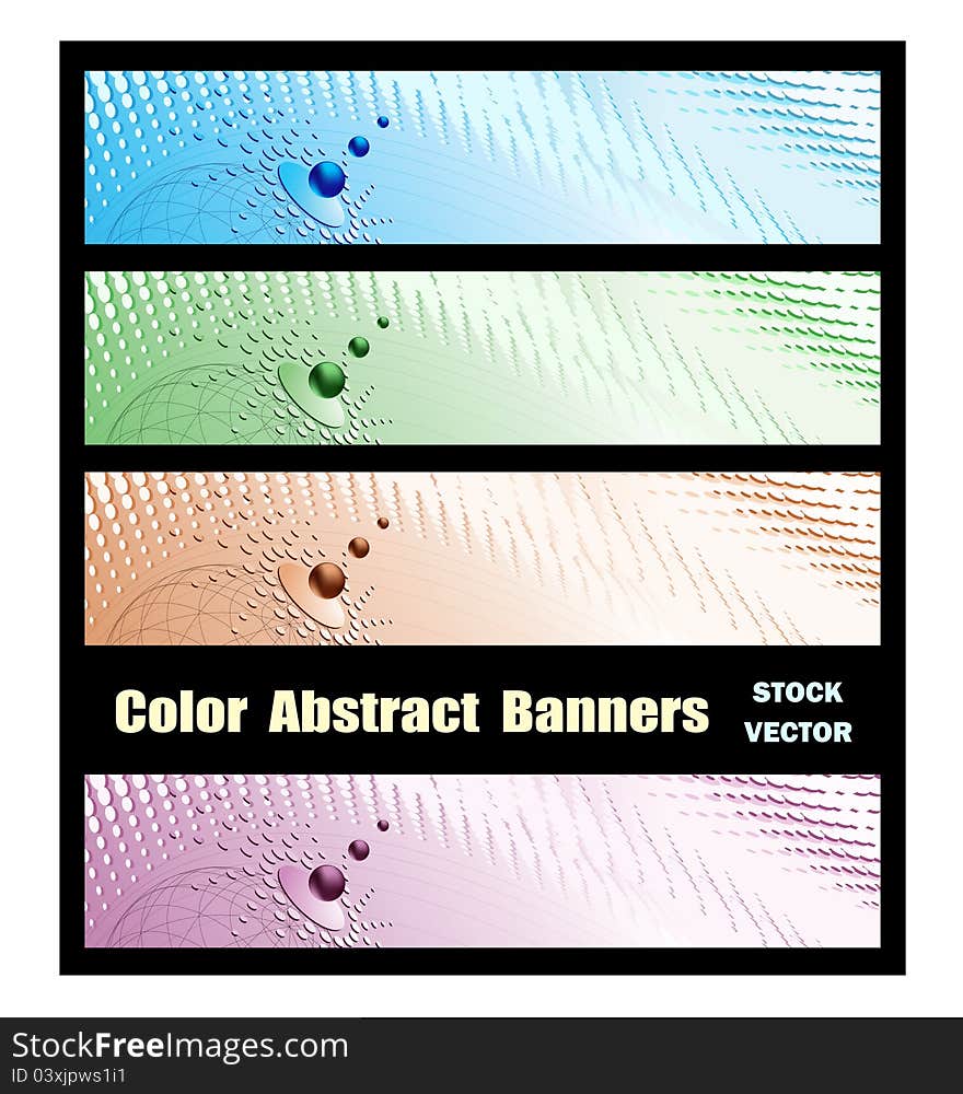 Abstract banners