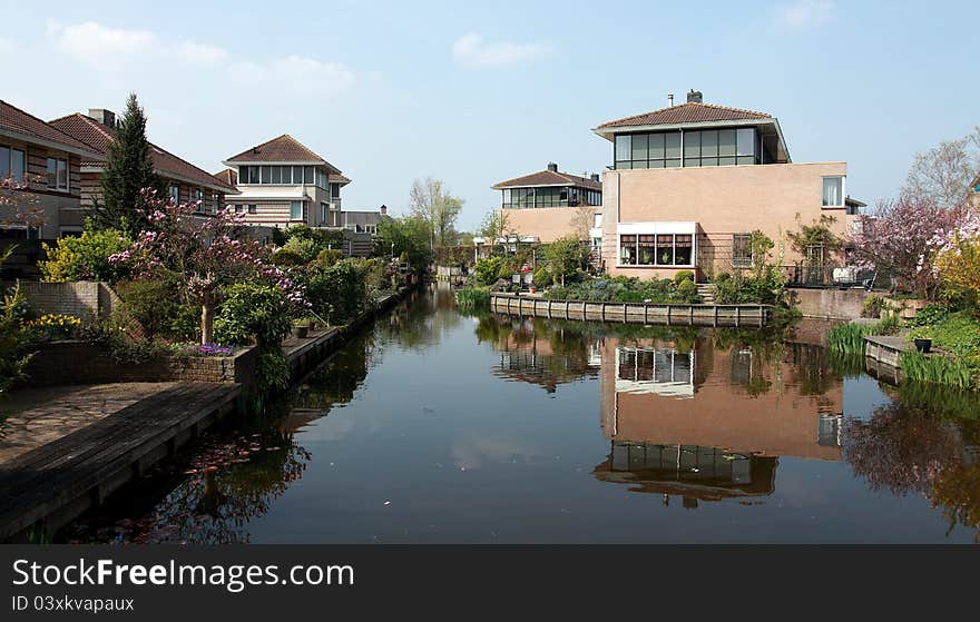 Living on the waterfront in the Netherlands. Living on the waterfront in the Netherlands