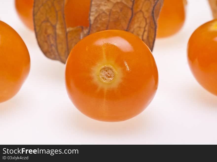 Closeup of juicy cape gooseberry