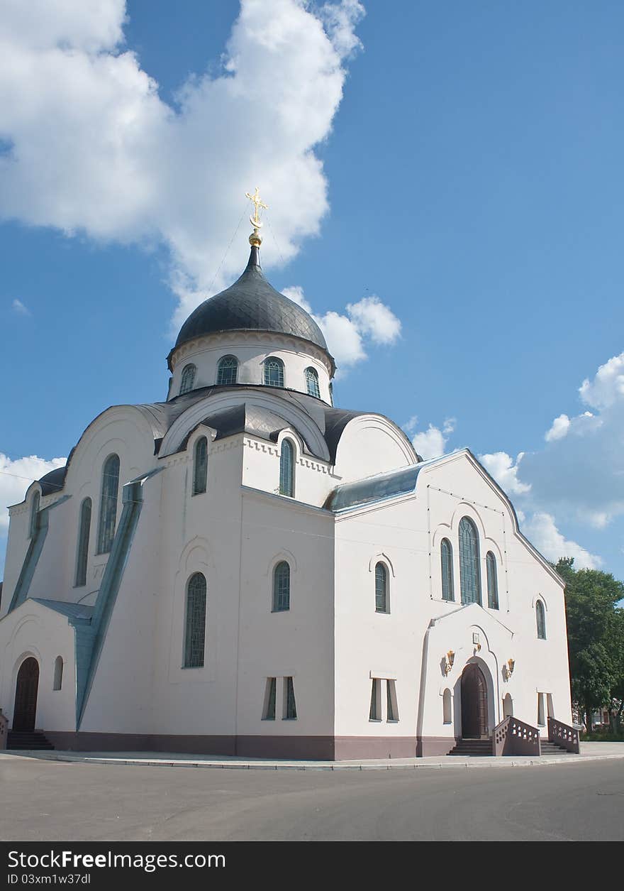 View of christian orthodox church