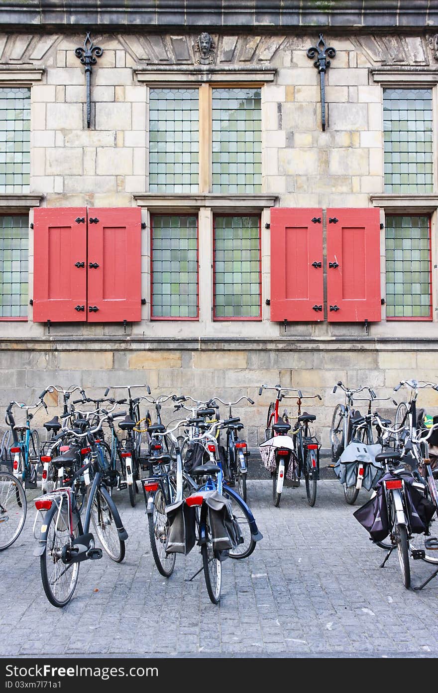 Abstract of Green Transportation Parking at Delft City Hall Building, Netherlands. Abstract of Green Transportation Parking at Delft City Hall Building, Netherlands