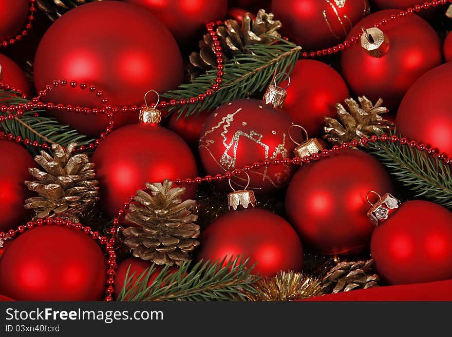 Red Christmas Balls