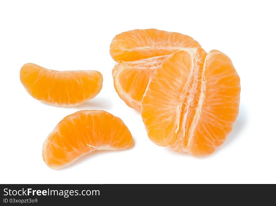 Peeled tangerine