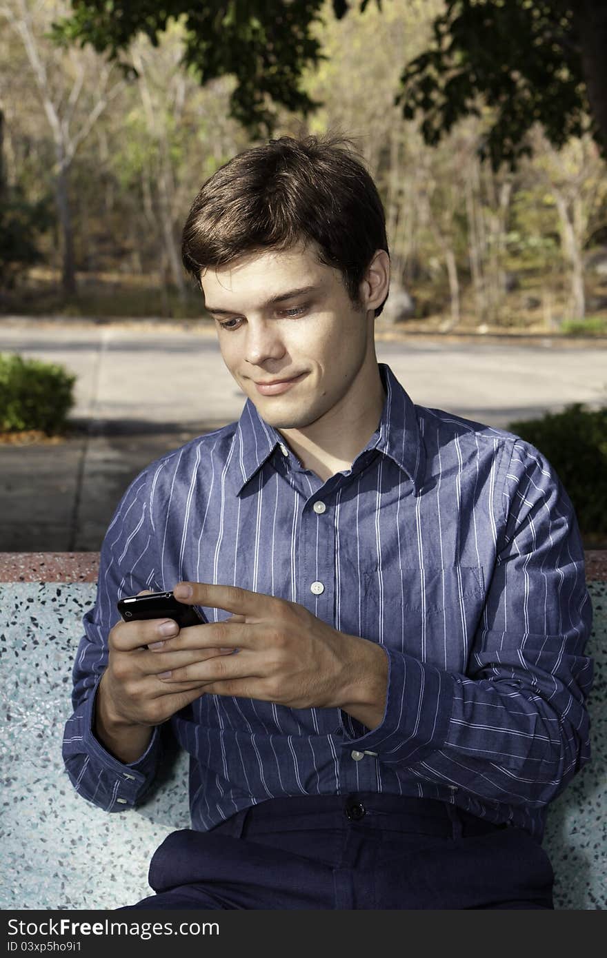 Man With Mobile Phone