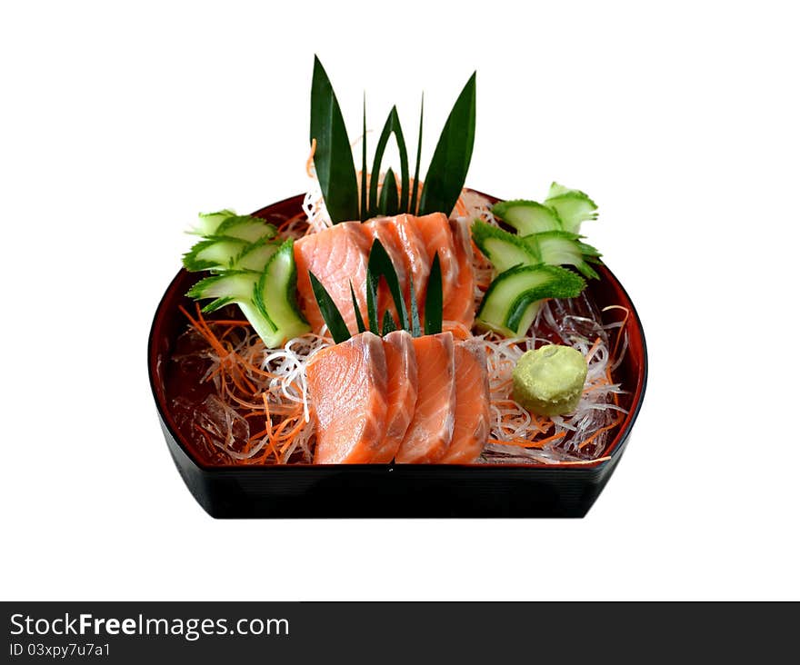 Salmon sashimi