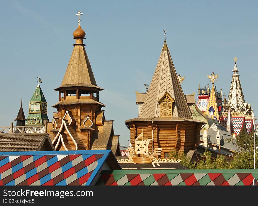 Izmailovo. View of the  Kremlin  towers