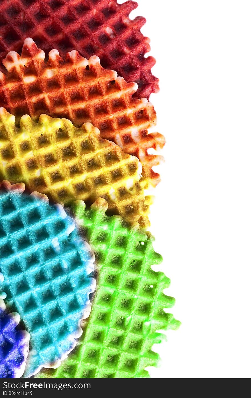 Wafer multi-colored background