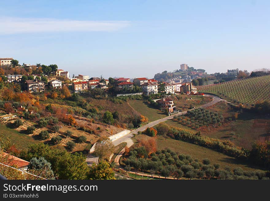 Town in the mountains