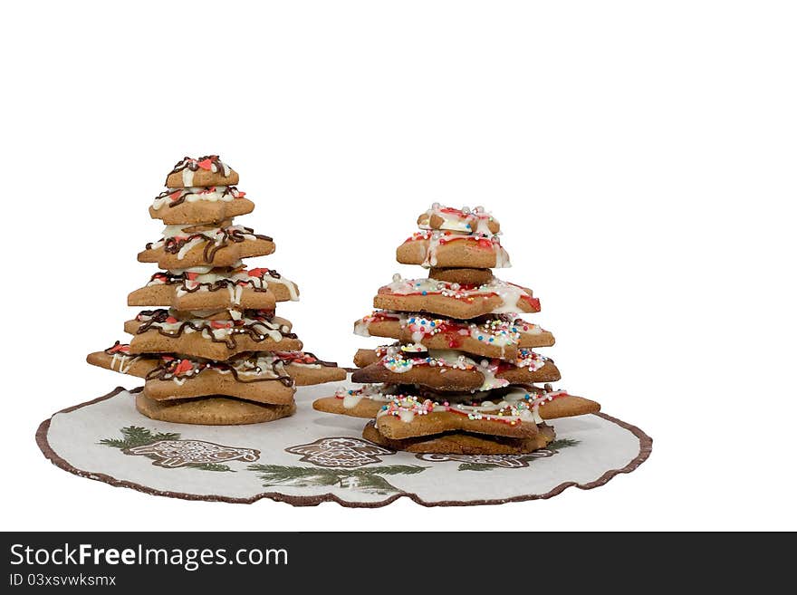 Gingerbread christmas trees