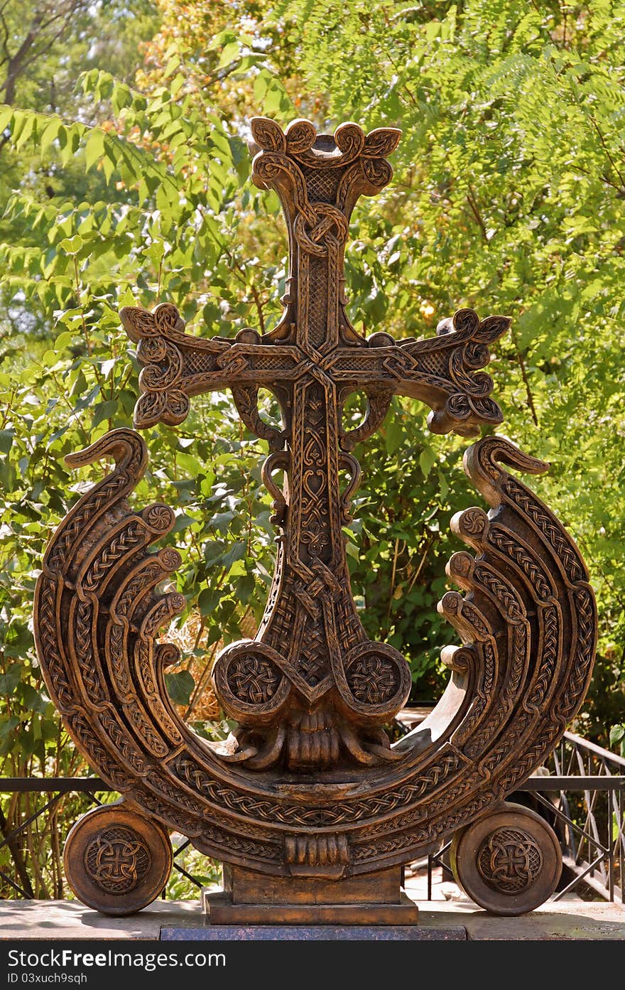 The bronze cross