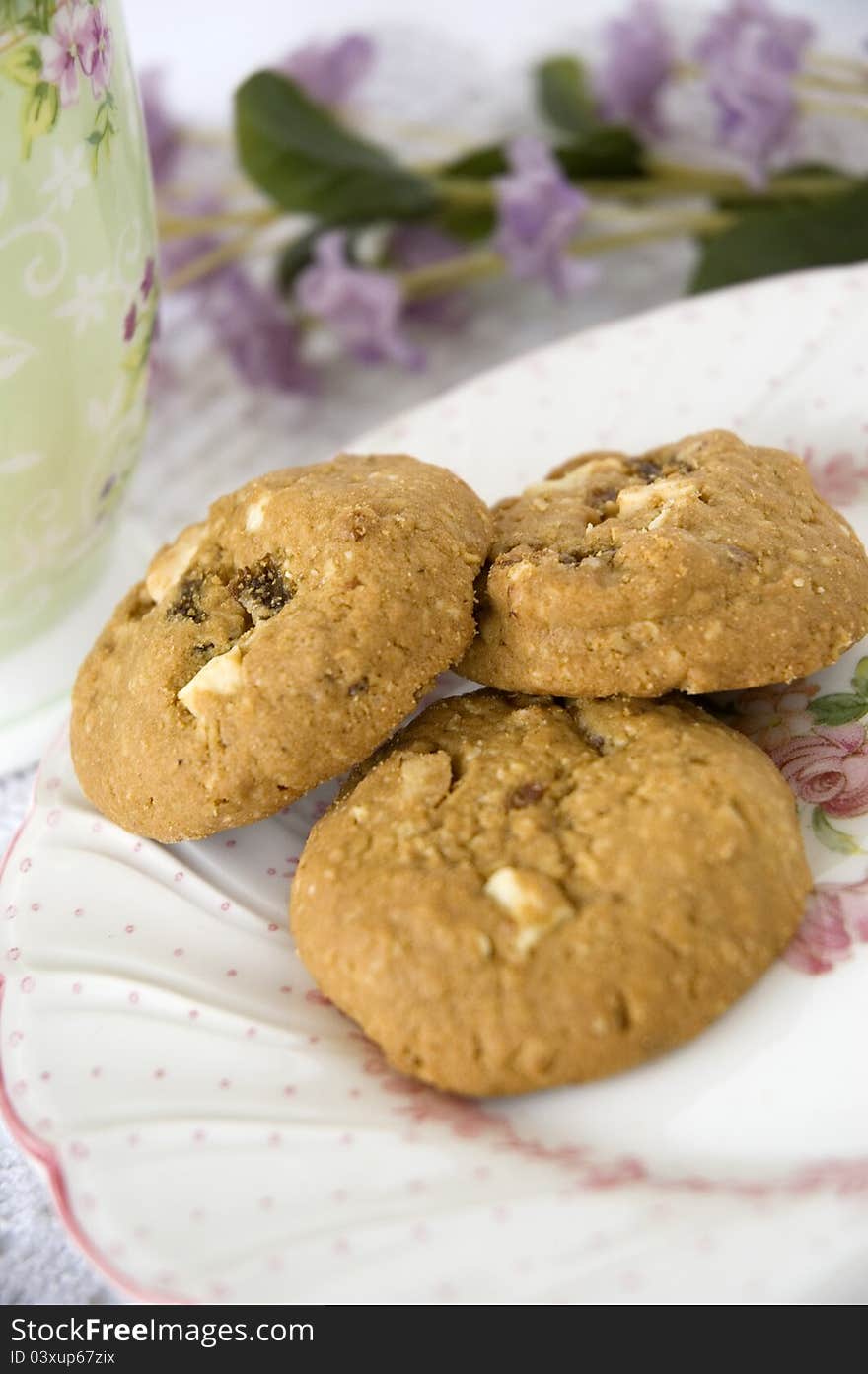 Close up three of cookies