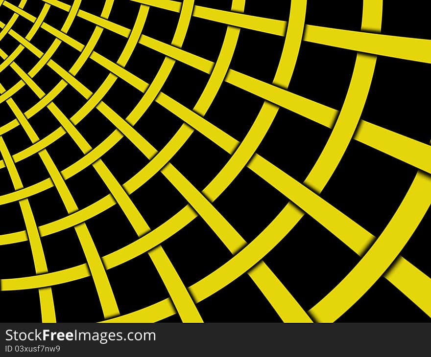 Abstract Dynamic Yellow Bar Background