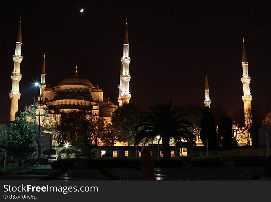 The Sultan Ahmed Mosque, Istanbul.