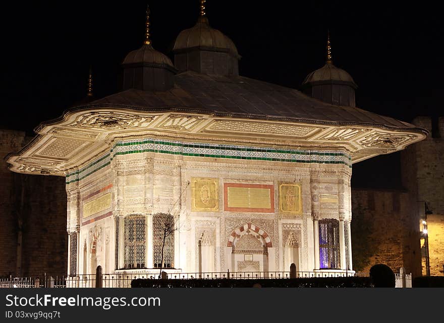 The Fountain Of Sultan Ahmed III, Istanbul.