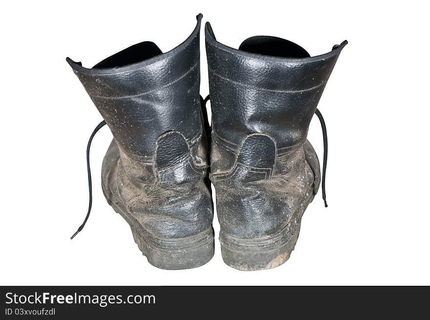 Old combat boots