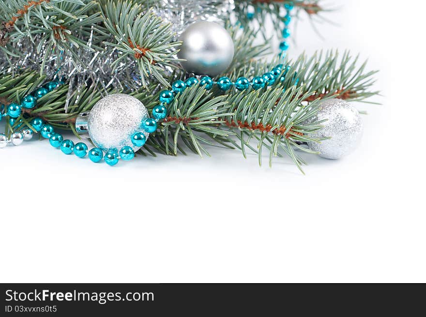 Christmas background with  fir branch