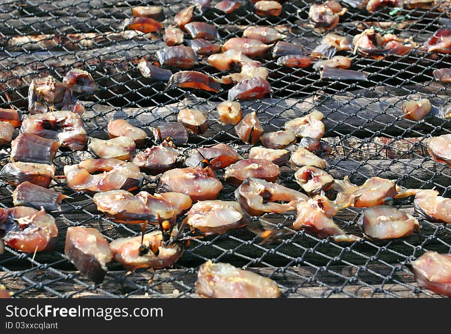 Dried Fish In The Fisherman Village