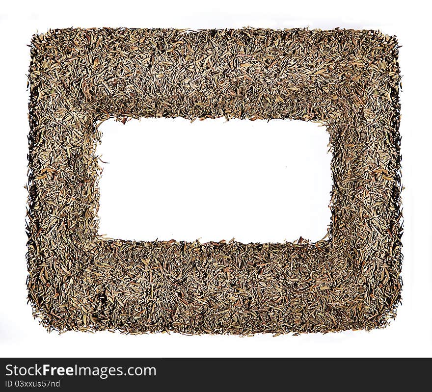 Art frame - besign construction of dry herbal. Art frame - besign construction of dry herbal