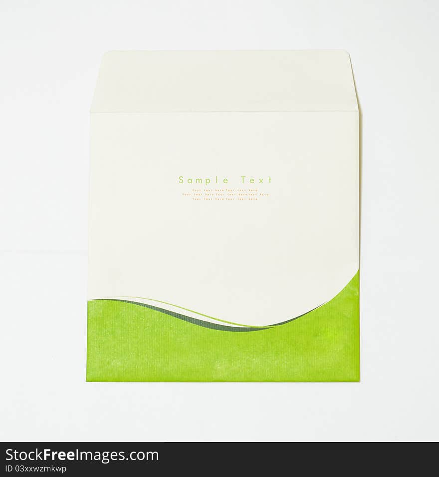 Recycling card  with green on white background. Recycling card  with green on white background