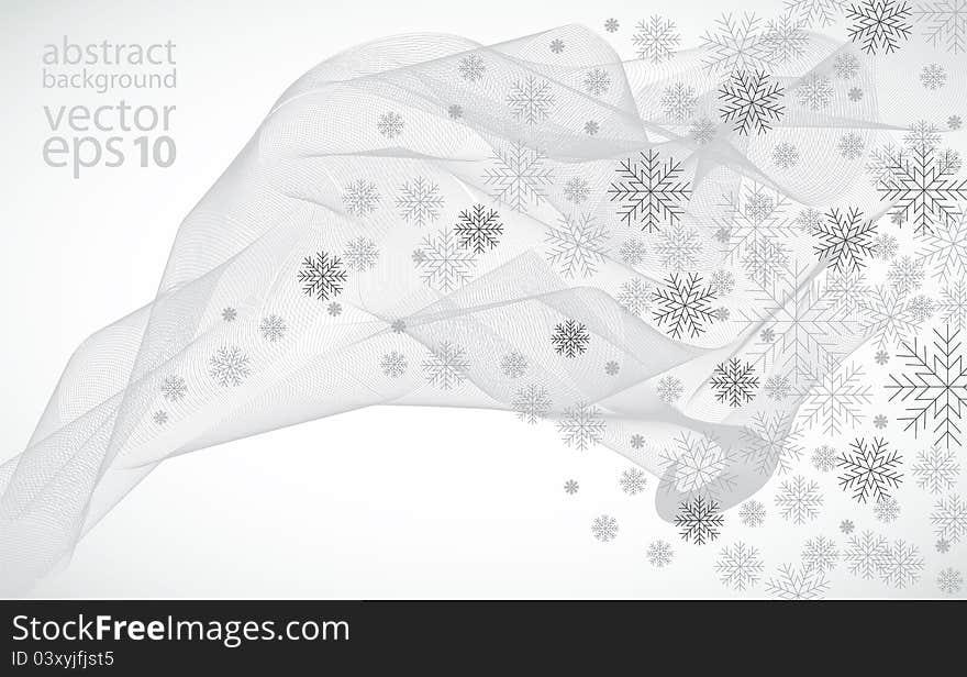 Abstract winter background, vector illustration. Abstract winter background, vector illustration