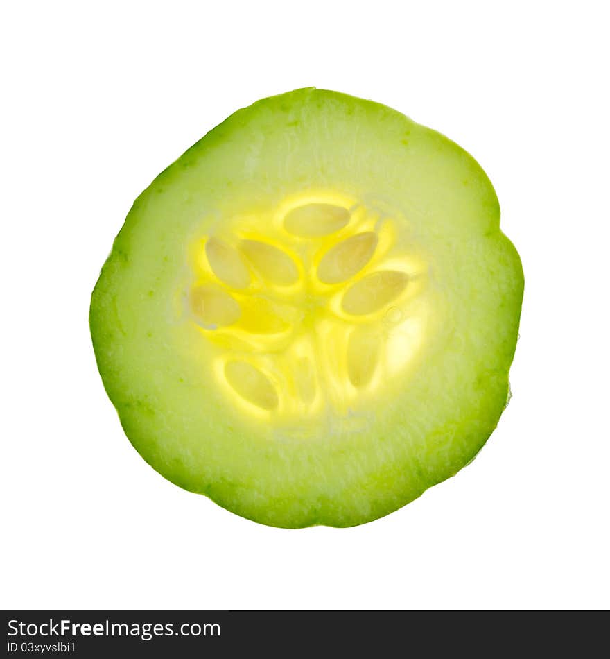 Sliced cucumber