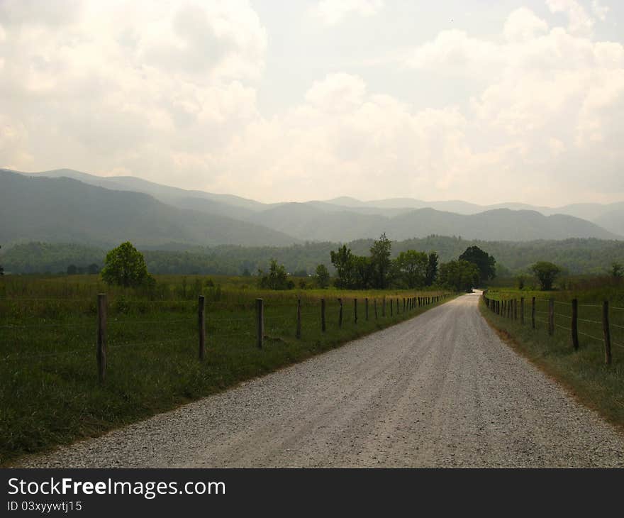 An old mountain country road