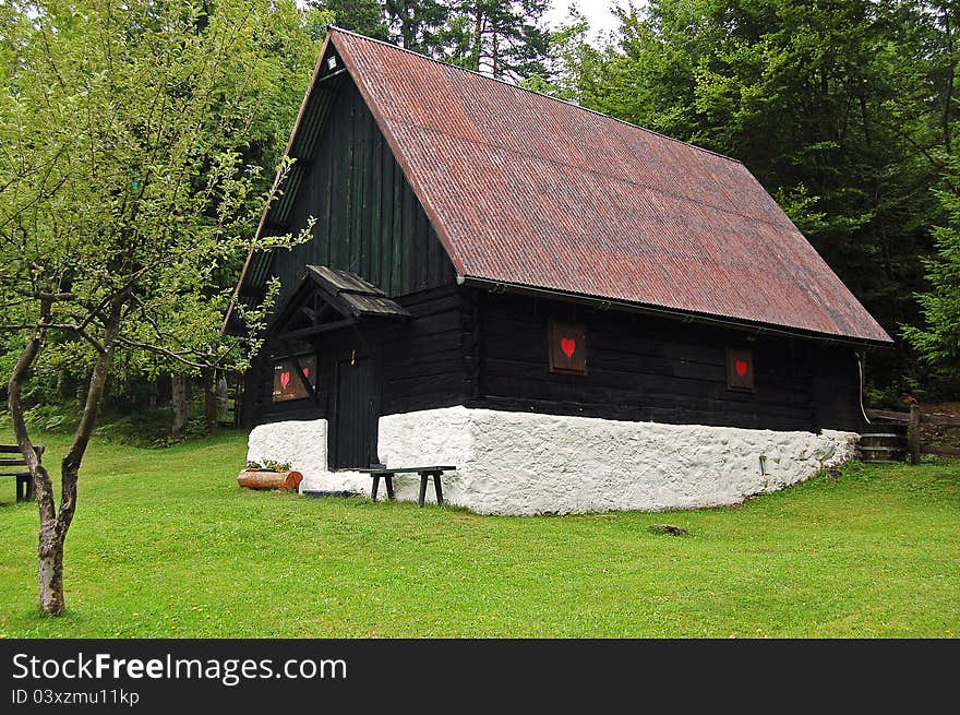 Black and white Mountain chalet - Italy Alps