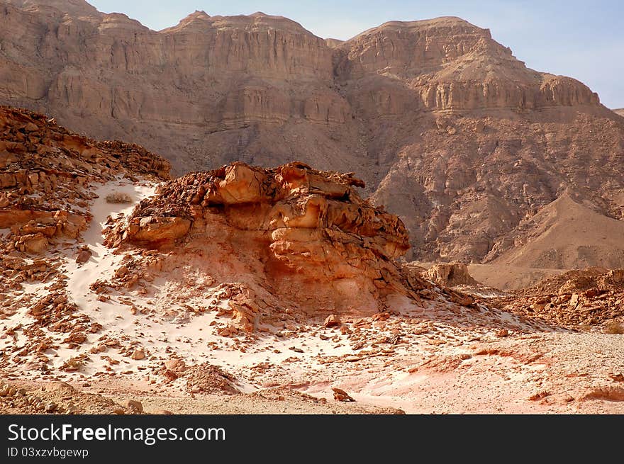 Rock formation at Timna Valley, Israel