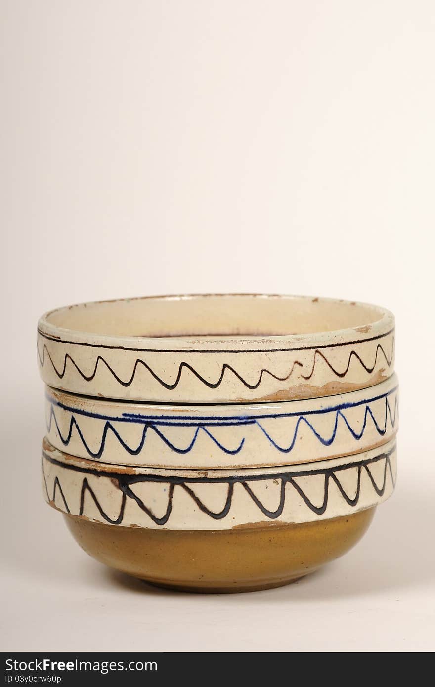 Traditional bowls isolated