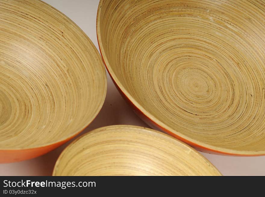 Three bowls in circle