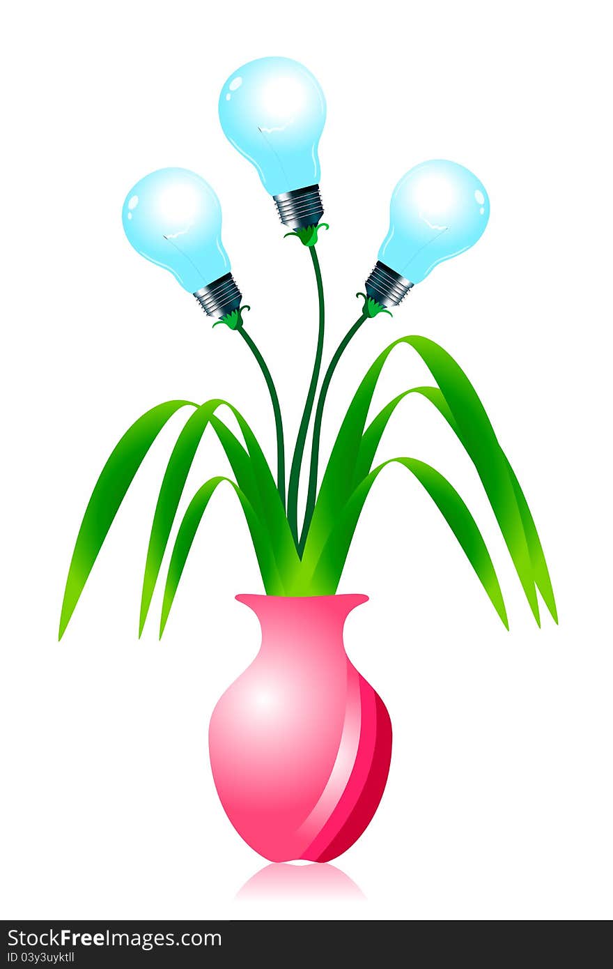 Growing energy light bulbs.