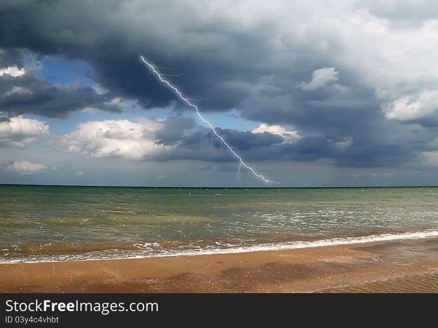 Sea in autumn