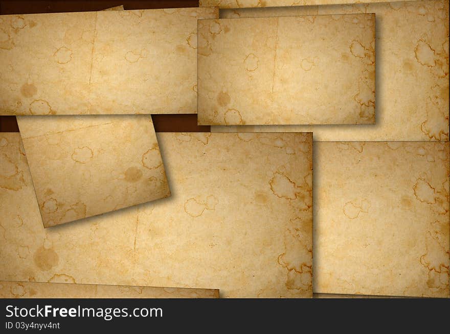 Stained paper image. Useful for texture and background. Stained paper image. Useful for texture and background.