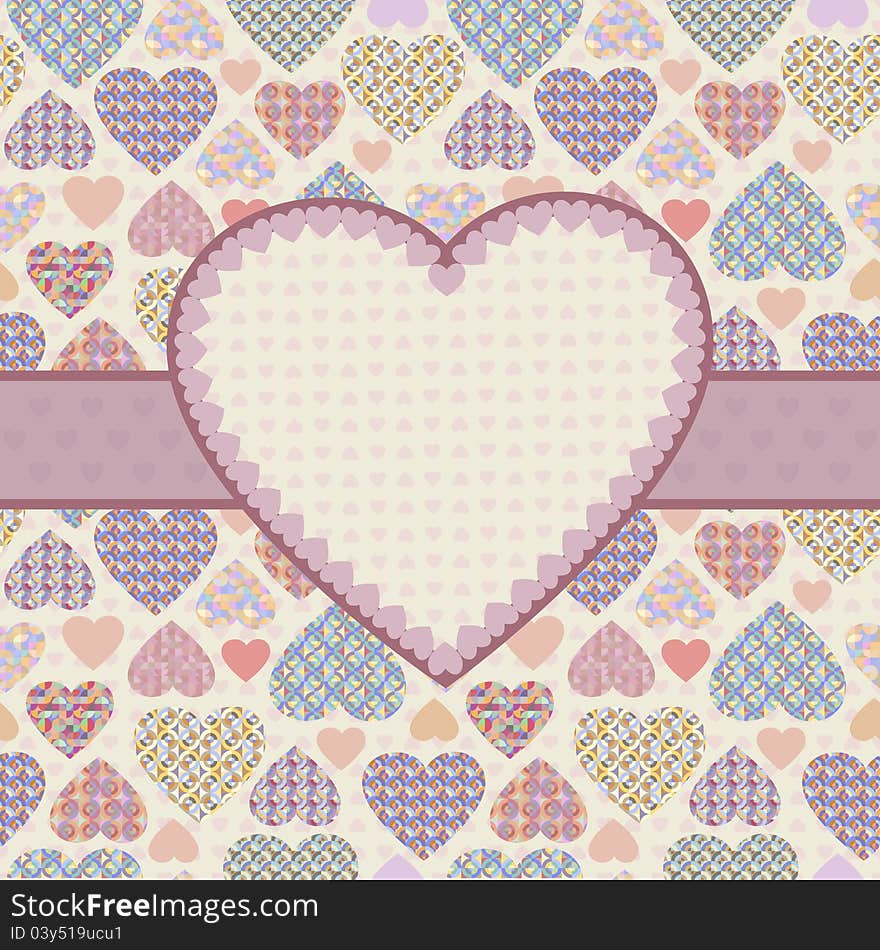 Background With Hearts