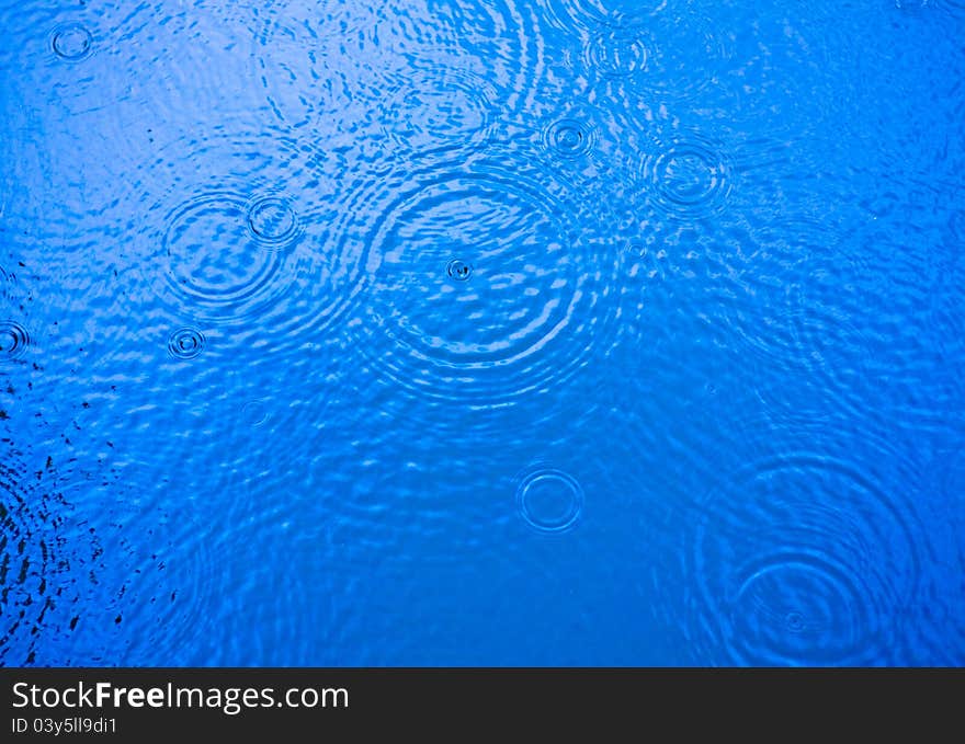 Rippled water surface with drops. Rippled water surface with drops