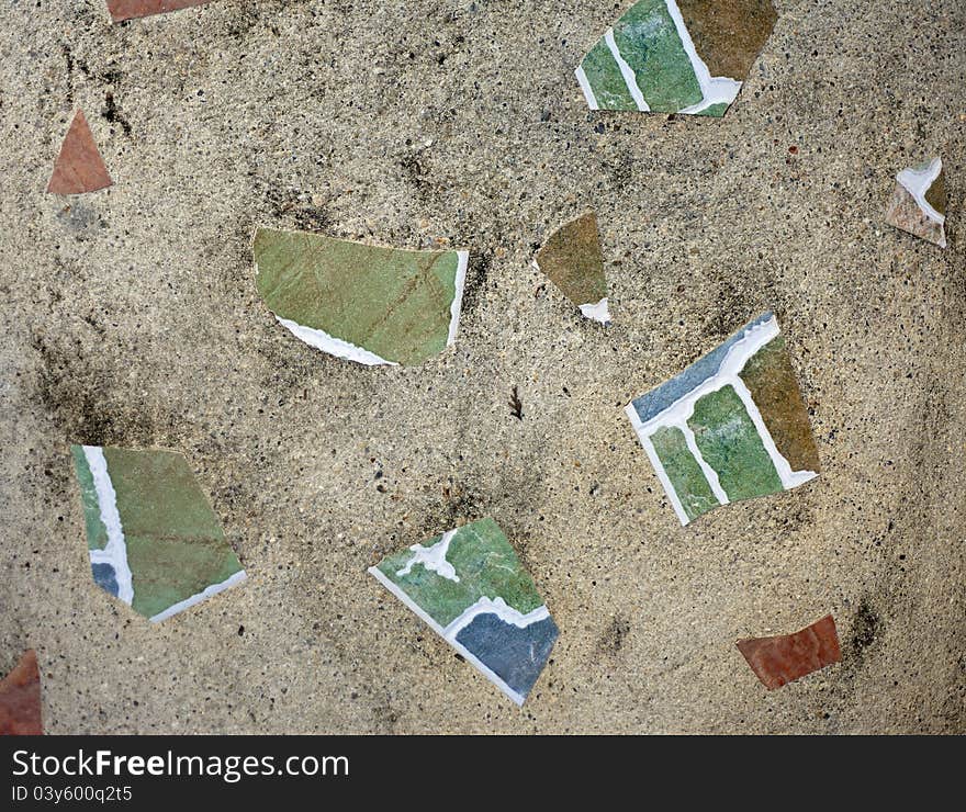 Background from high detailed fragment stone wall