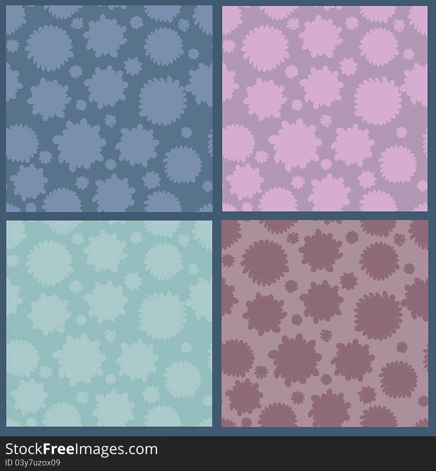 Collection of abstract seamless patterns