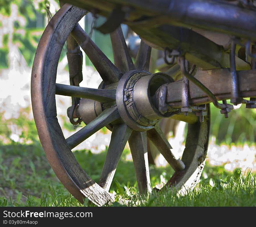 Details of an old cart, Hungary. Details of an old cart, Hungary