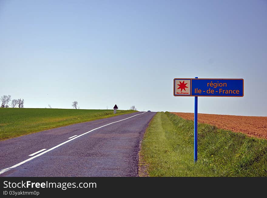 French road sign