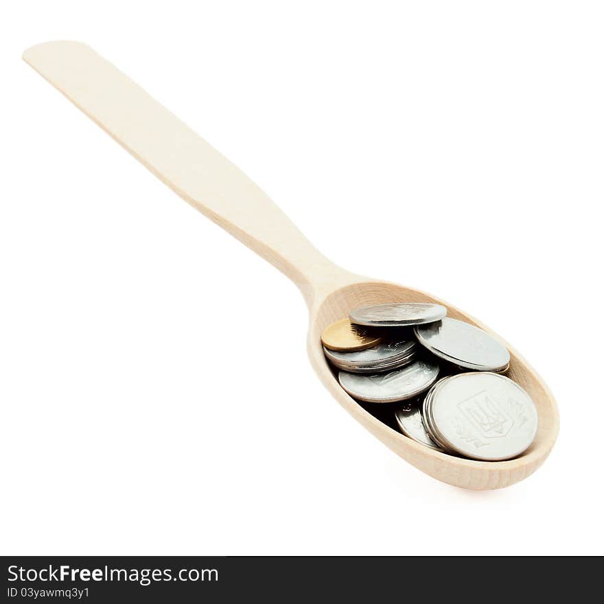 The Wooden Spoon With The Coins