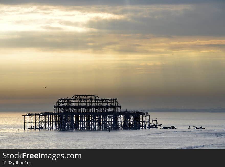 The west Pier in Brighton