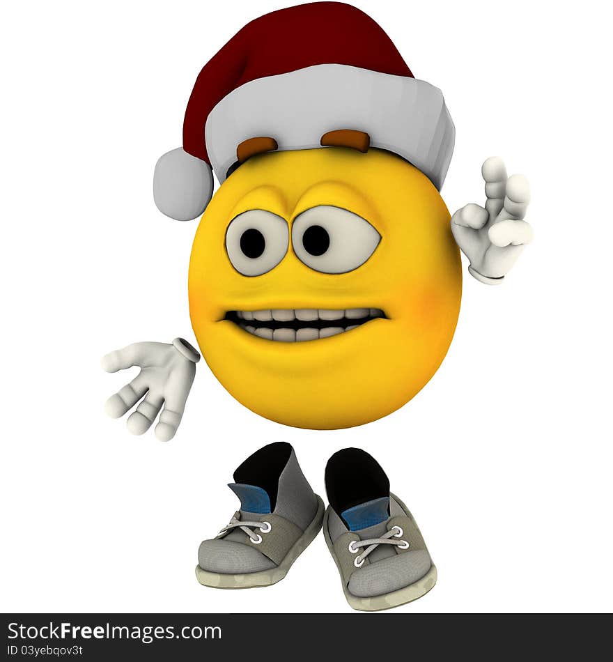 Emotiguy in his expression and pose for Christmas. Emotiguy in his expression and pose for Christmas