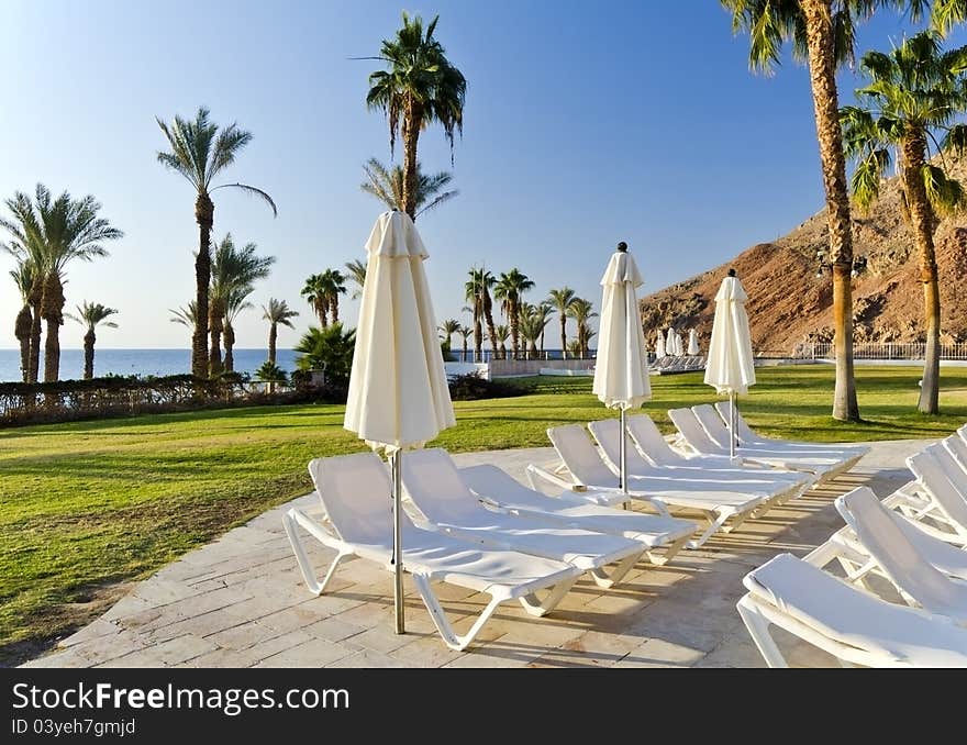 The shot was taken at the southern beach of Eilat - famous resort city of Israel. The shot was taken at the southern beach of Eilat - famous resort city of Israel