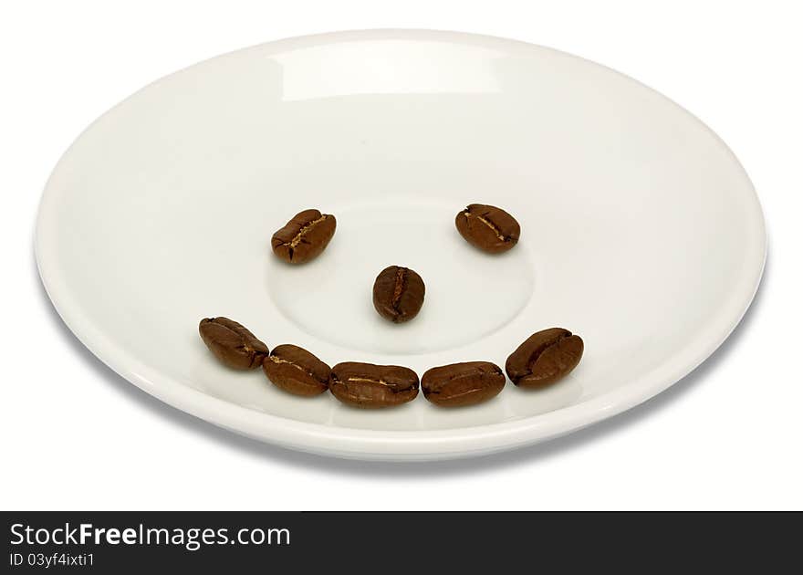 Happy coffee beans